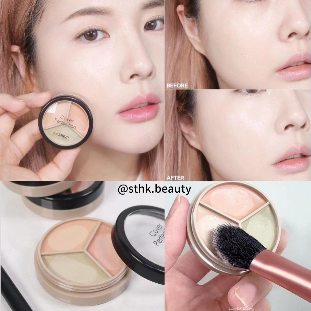 The Saem Cover Perfection Triple Pot Concealer 4.5g