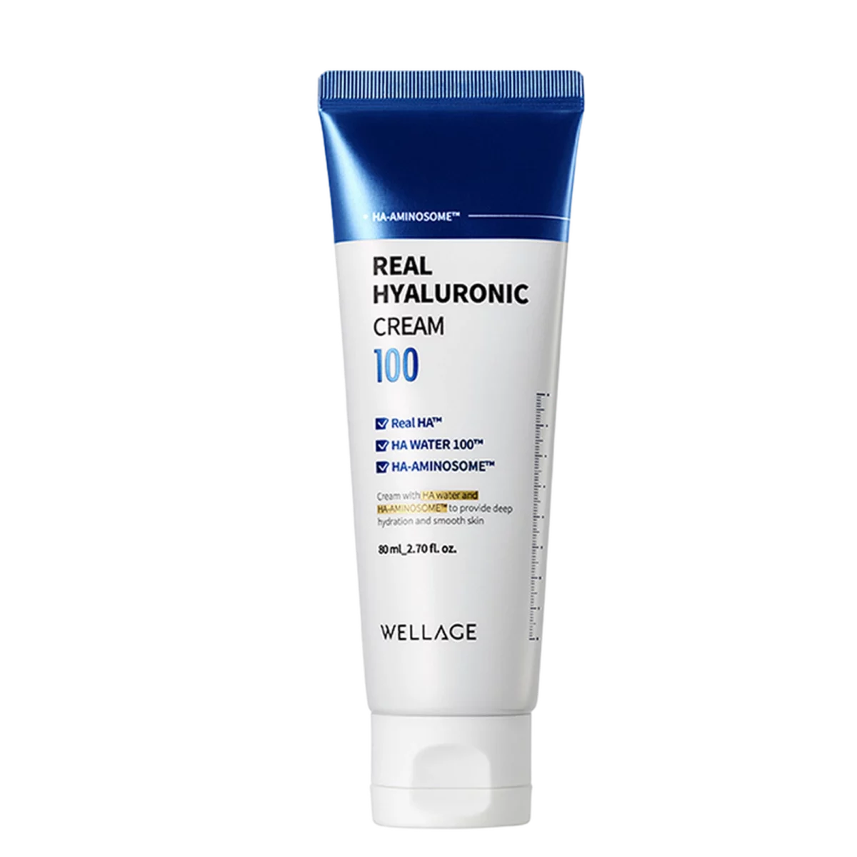 WELLAGE Ægte Hyaluronsyre 100 Creme 80ml