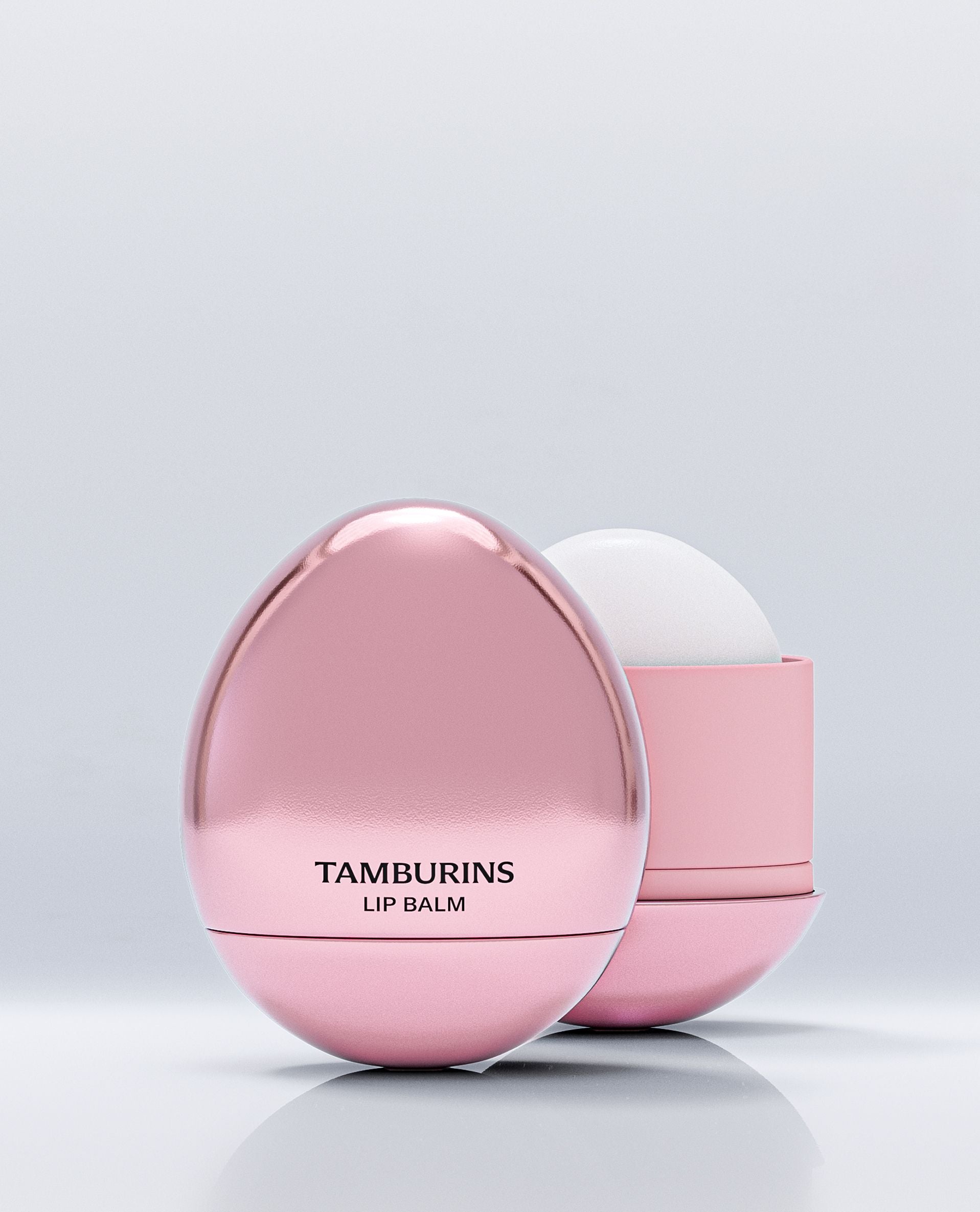 Tamburins Rose Woody Egg Lip Balm (Grapefruit & Elegant Rose & Musk) 5g