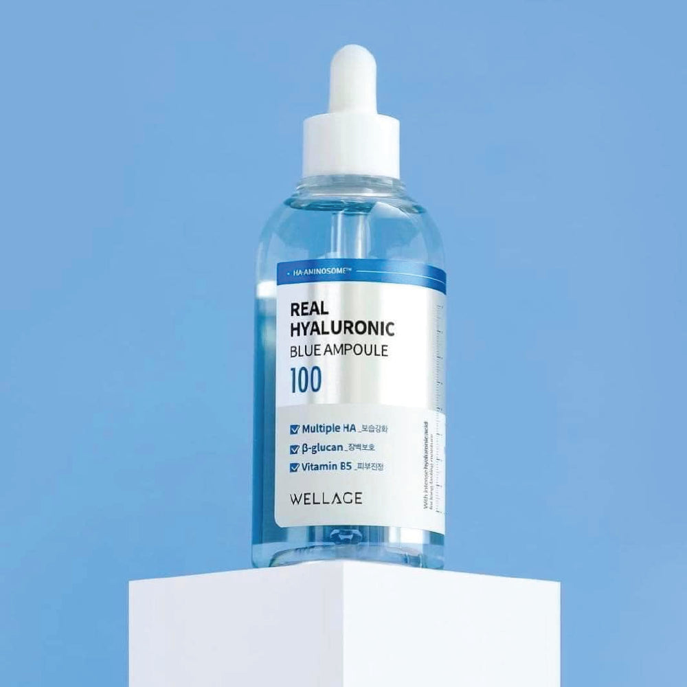 WELLAGE Real Hyaluronic Blue 100 Ampoule Set 60ml + 60ml