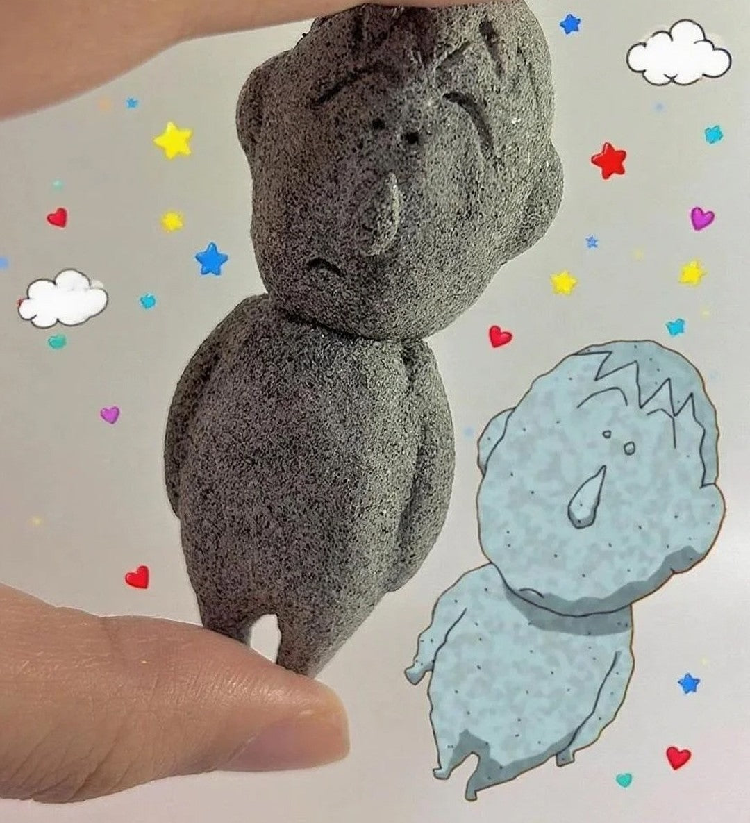 Crayon Shin Chan Stone Clay Figure Art Collection ( Bo-chan / Buriburizaemon) 1ea