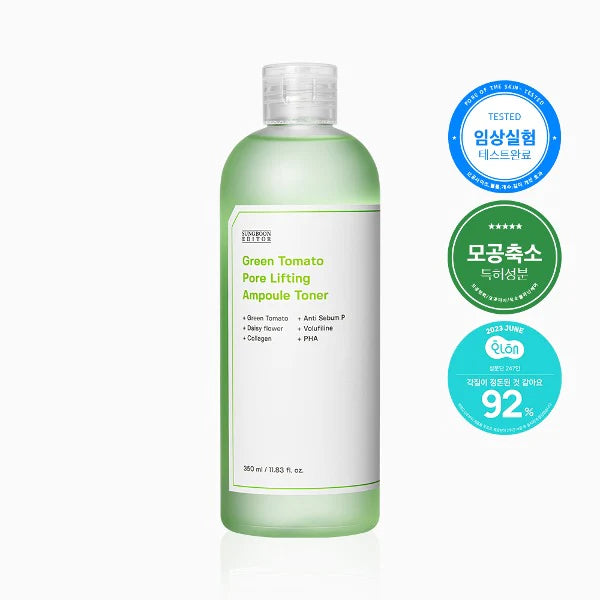 Sungboon Editor Green Tomato Pore Lifting Ampoule Toner Special Set 350ml + 100ml