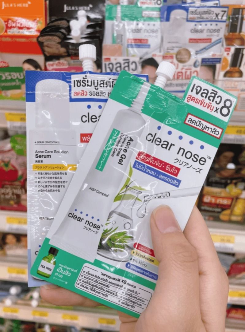 CLEAR NOSE Tea Tree Alcohol-Free Acne Gel Concentrate Solution 4g