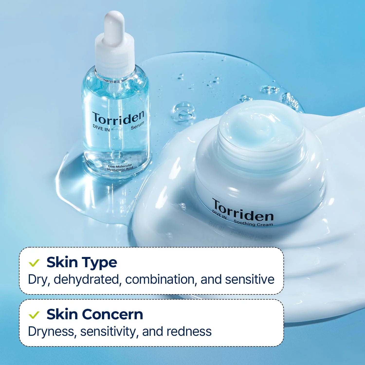 Torriden DIVE-IN Low Molecular Hyaluronic Acid Soothing Cream 100ml