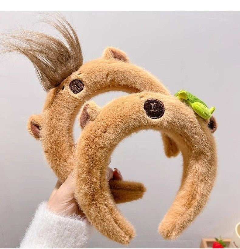  FUFUFUFUF 水豚寶寶小髮帶 (毛毛/龜龜) 1個