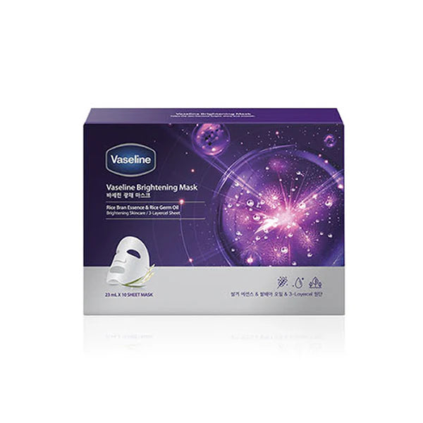 Vaseline 韓國 凡士林亮白面膜 10片