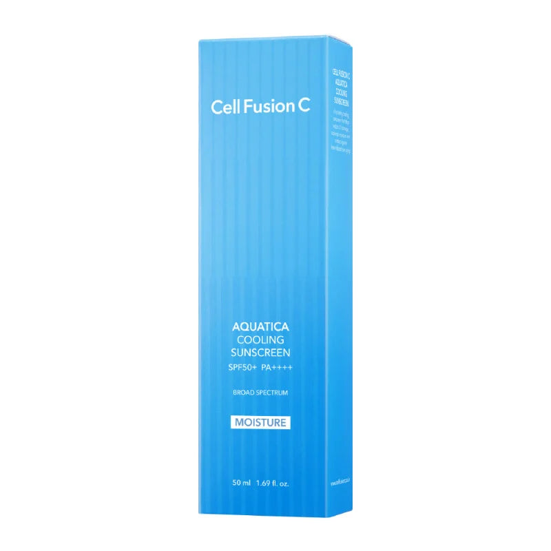[Ultimate Cooling & Hydration Set] Cell Fusion C Aquatica Cooling Sunscreen 50ml + First Cooling Calming Mask 5ea