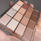 Wakemake Soft Blurring Eye Palette With 16 Colors (#14 Caramel Blurring) 14g