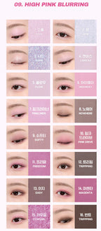 Wakemake Soft Blurring Eye Palette With 16 Colors (#09 High Pink Blurring) 14g