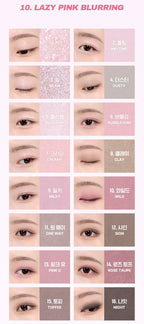 Wakemake Soft Blurring Eye Palette With 16 Colors (#10 Lazy Pink Blurring) 14g