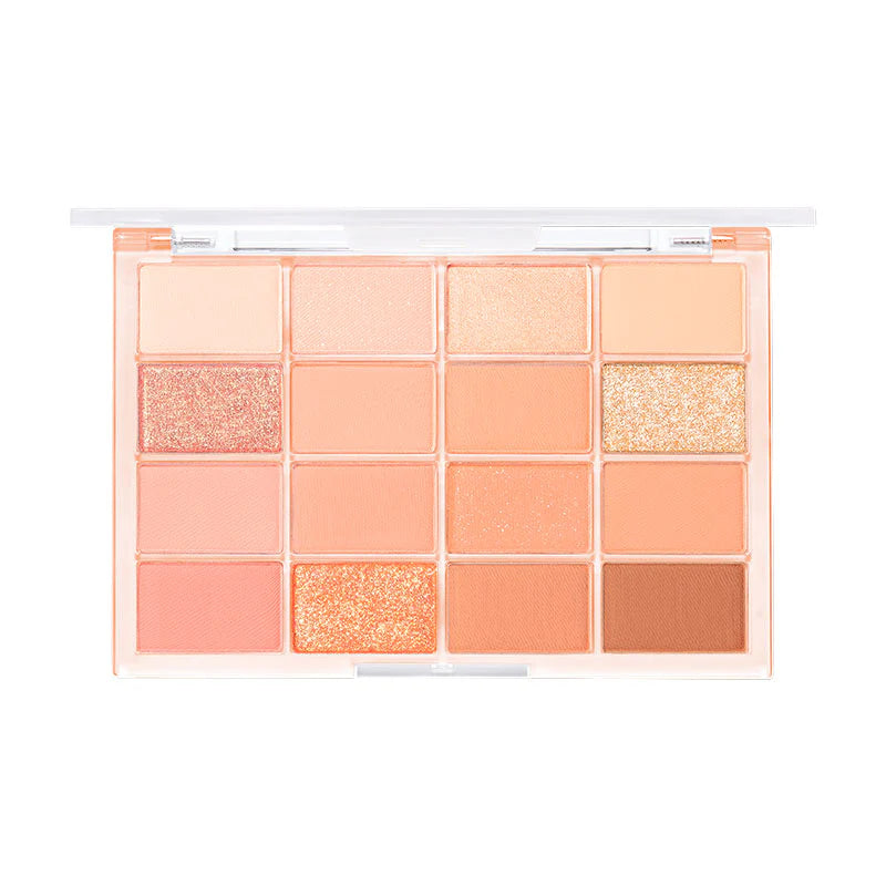 Wakemake Soft Blurring Eye Palette With 16 Colors (#07 Soda Coral) 14g