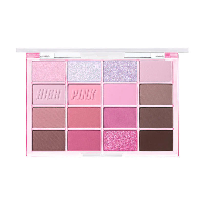 Wakemake Soft Blurring Eye Palette With 16 Colors (#09 High Pink Blurring) 14g
