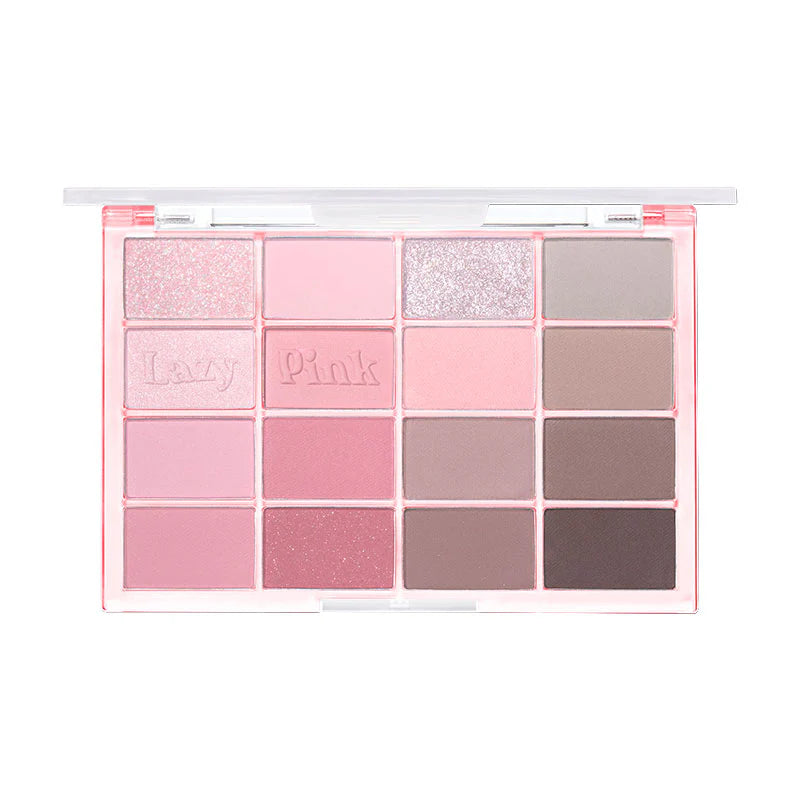 Wakemake Soft Blurring Eye Palette With 16 Colors (#10 Lazy Pink Blurring) 14g