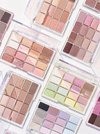 Wakemake Soft Blurring Eye Palette With 16 Colors (#05 Mute Coral Blurring) 14g