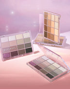 Wakemake Soft Blurring Eye Palette With 16 Colors (#05 Mute Coral Blurring) 14g