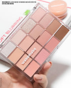 Wakemake Soft Blurring Eye Palette With 16 Colors (#08 Candy Coral) 14g