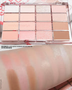 Wakemake Soft Blurring Eye Palette With 16 Colors (#08 Candy Coral) 14g