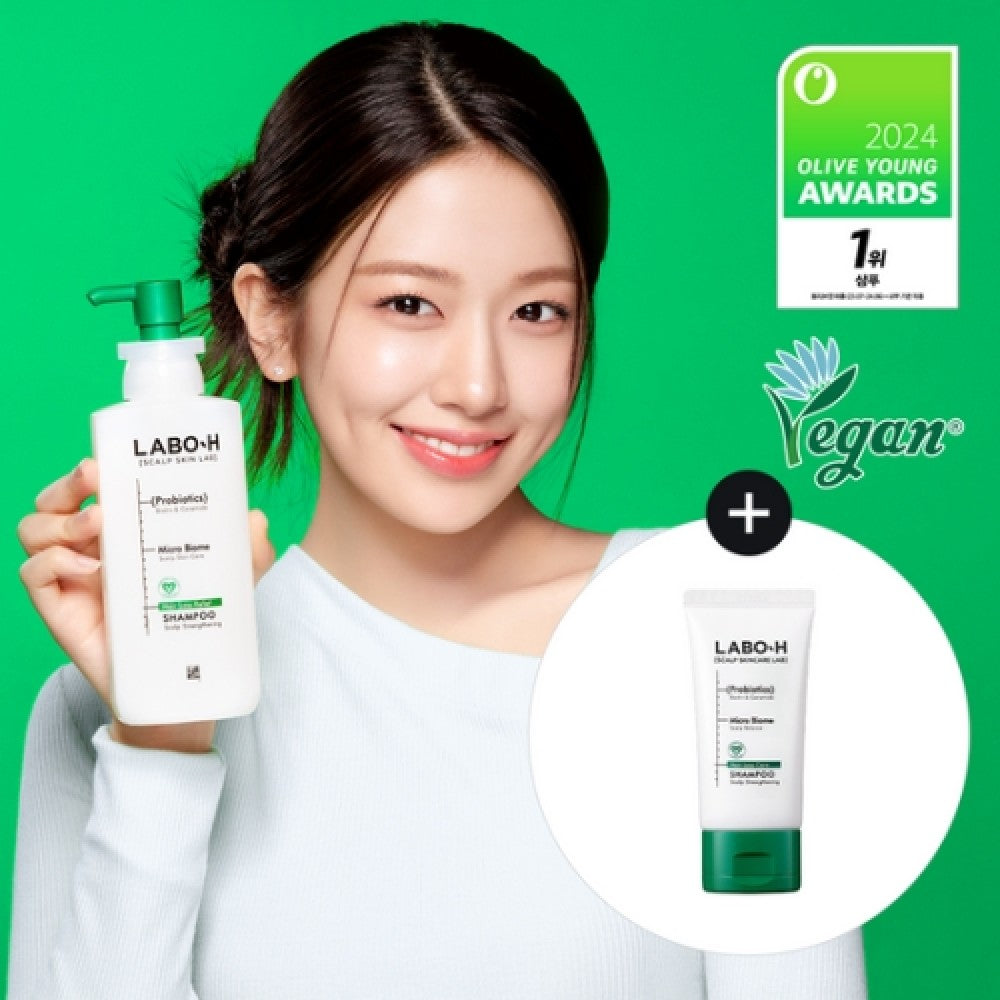 LABO-H 韓國 頭皮強化防脫發益生菌洗髮水 333ml+ 50ml