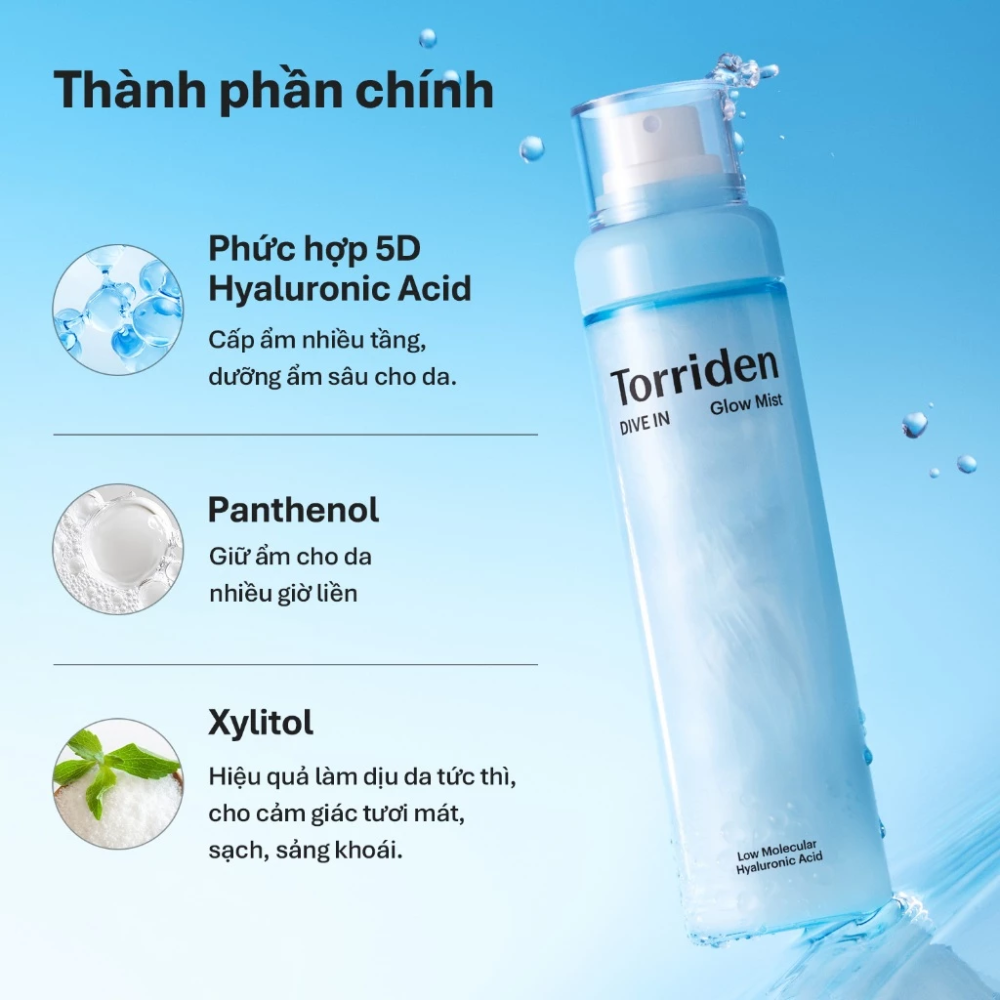 Torriden 5D Hyaluronic Acid & Ceramide Dive In Hydration Glow Mist 120ml