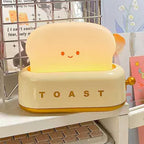 臥室床頭 可愛少女麵包小夜燈 (奶黃色)