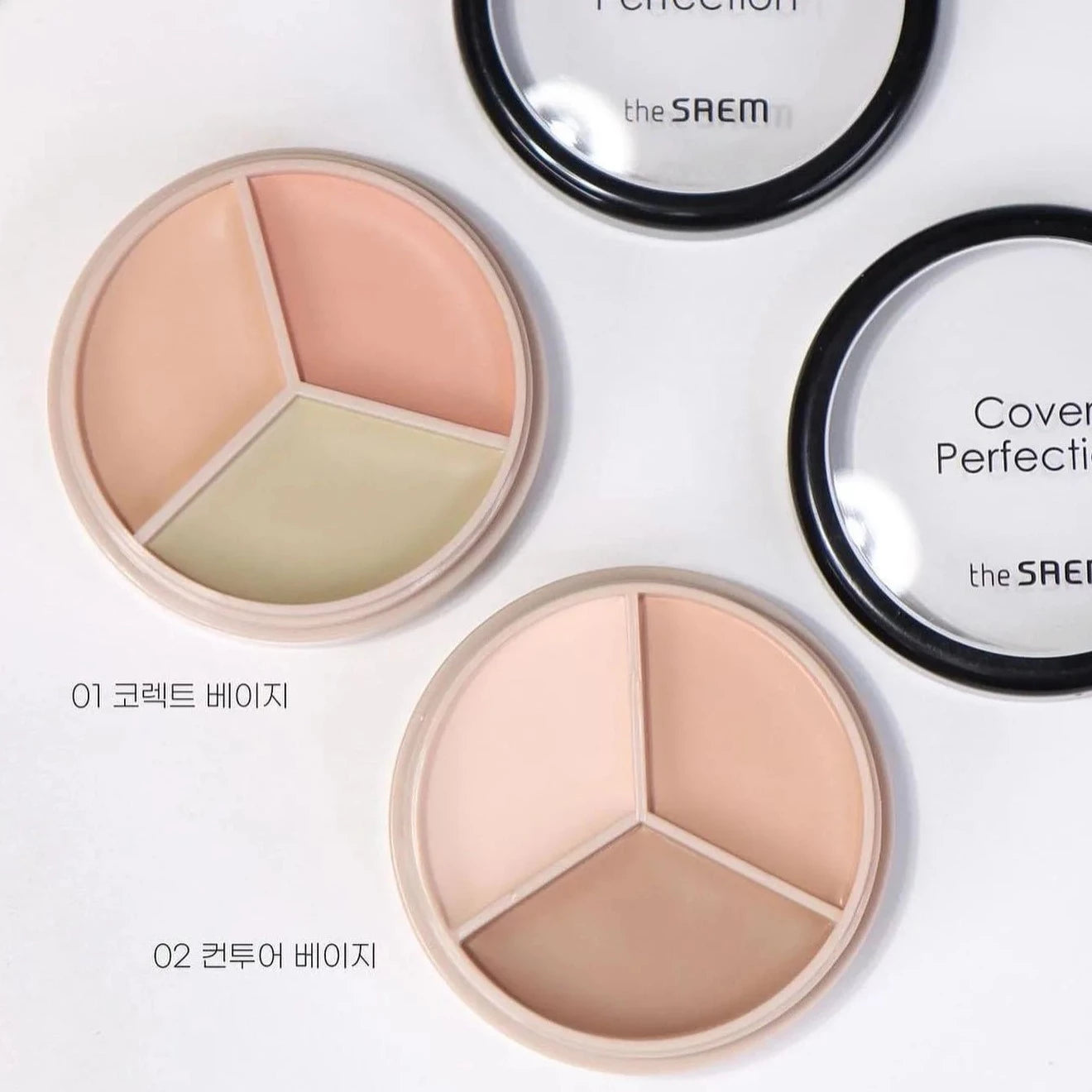 The Saem Cover Perfection Triple Pot Concealer 4.5g