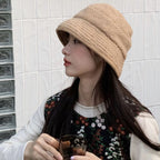 日系百搭保暖絨漁夫帽