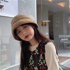 日系百搭保暖絨漁夫帽